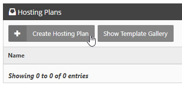 Create Hosting Plan