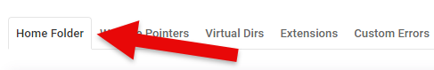 Website Extentions Tab