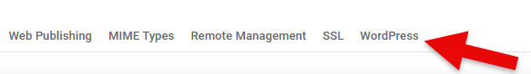 Website Wordpress Tab